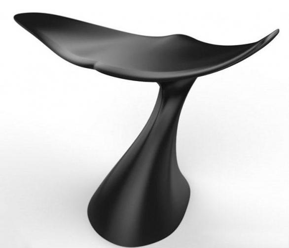 Skutečně designový kousek! Židle jako velrybí ploutev. Spojení funkčnosti a jednoduchosti.