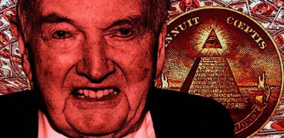 Podle konspiračních teoretiků měl být Rockefeller vším možným od iluminátského velmistra po ještěřího člověka z pekel. 
