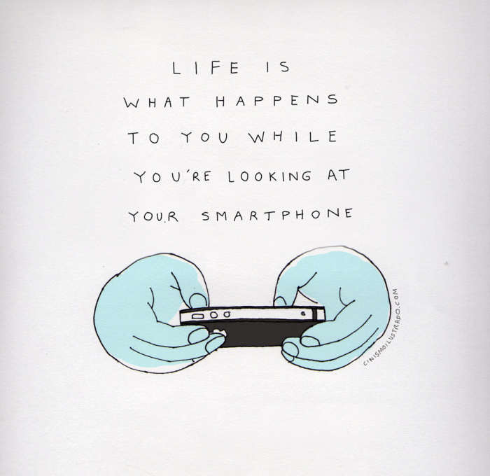 ...co se stane, zatímco se díváš do svého chytrého telefonu.