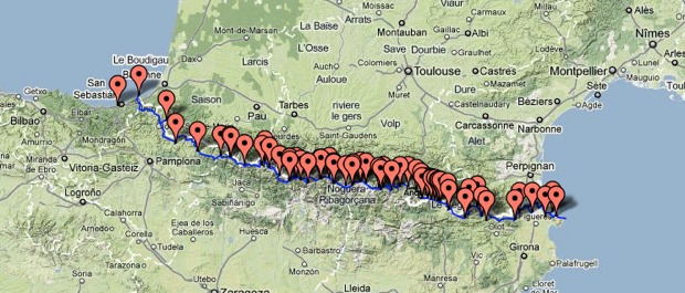Na pyrenejské GR11 přejdete francouzsko - španělské hranice od pobřeží k pobřeží