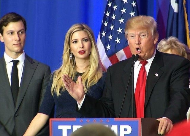 Ivanka spolu se svým manželem Jaredem jsou oba poradci prezidenta. Její vliv na americkou politiku tak narůstá.