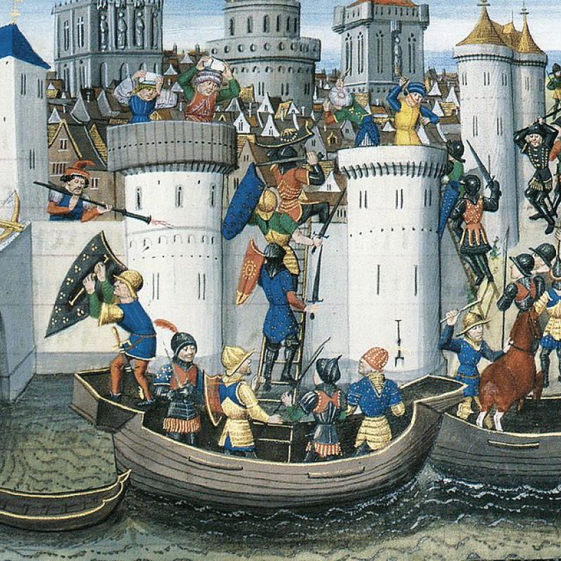 Při čtvrté křížové výpravě do Svaté země byla dobyta i Konstantinopol. 