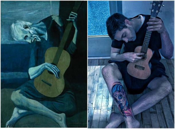 10. The Old Guitarist by Pablo Picasso