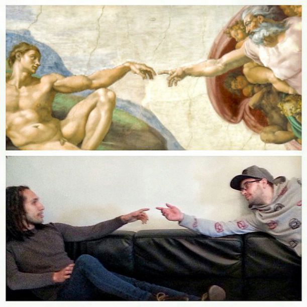 3. The Creation of Adam by Michelangelo
