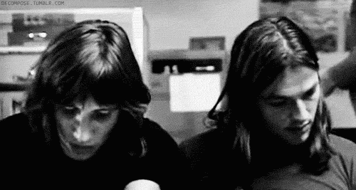 Roger Waters a David Gilmour v dobách, kdy se ještě měli rádi.