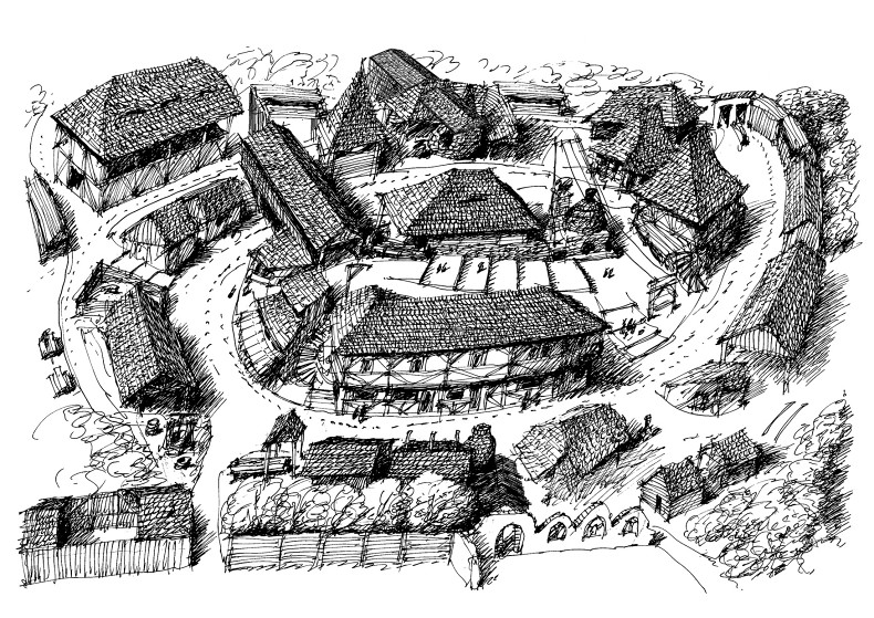 Средневековье схемы. Планировка средневековой деревни. Средневековый город вид сверху. Средневековая деревня вид сверху. Деревня средневековья вид сверху.