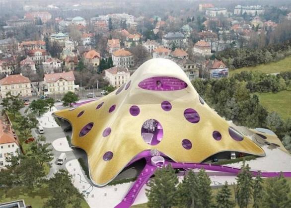 Vizualizace Kaplického blobu na Letné. Mysleli jste si, že tato věc je již minulostí? Vdova Kaplický vás přesvědčí o opaku.