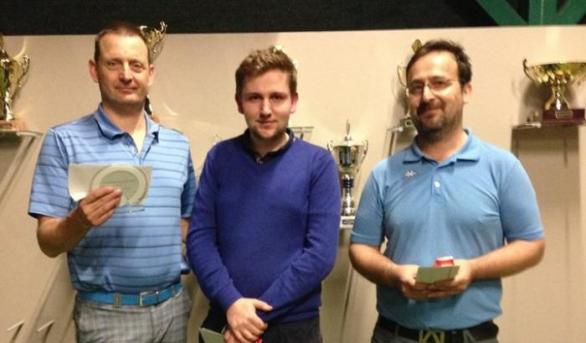 Daniel Bartek (vlevo, na snímku s golfovými spoluhráči) v minulosti spolupracoval s Vítem Bártou z VV. Pak se dostal k Robejškovi a jeho Realistům.
