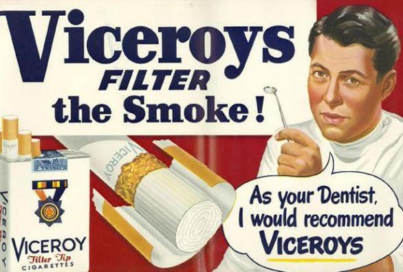 takovou reklamu na cigarety už dneska neuvidíte.