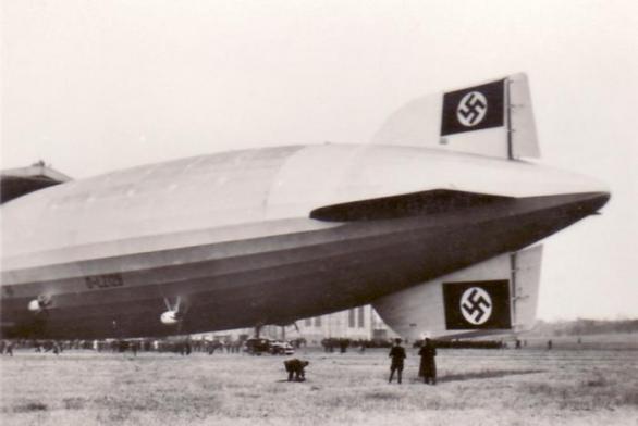 Vzhledem k době létal Hindenburg v barvách nacistického Německa a jeho řídící křídla &quot;zdobily&quot; hákové kříže.