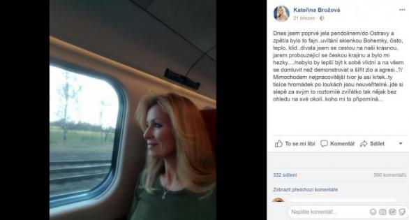 Kateřina Brožová si myslí, že by na sebe lidé měli být už konečně hodní. Přesně tak, Káčo!