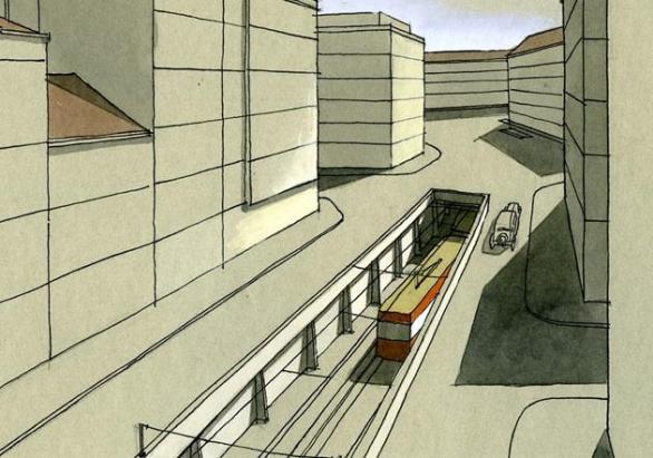 Původně se mělo jednat o klasické tramvaje, které by na některých úsecích zajížděly do podzemních tunelů. Tak to fungovalo kupříkladu ve Vídni, než tam následně podpovrchové tramvajové linky konvertovaly na klasické metro.