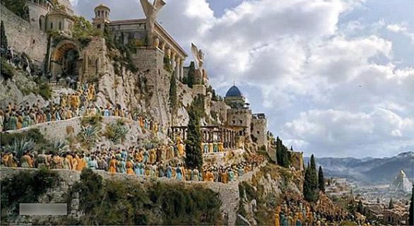 Pevnost Klis tak, jak vypadala v seriálu Hra o trůny. Seriál se natáčel nejen ve Splitu, ale i v Dubrovníku a v dalších místech podél dalmatského pobřeží.