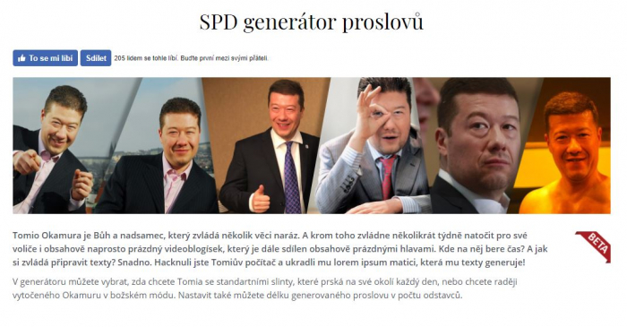 Být trochu víc jako Tomio Okamura, to se může v mnoha nepříjemných situacích i docela hodit. Být trochu víc jako Tomio Okamura, to se může v mnoha nepříjemných situacích i docela hodit.