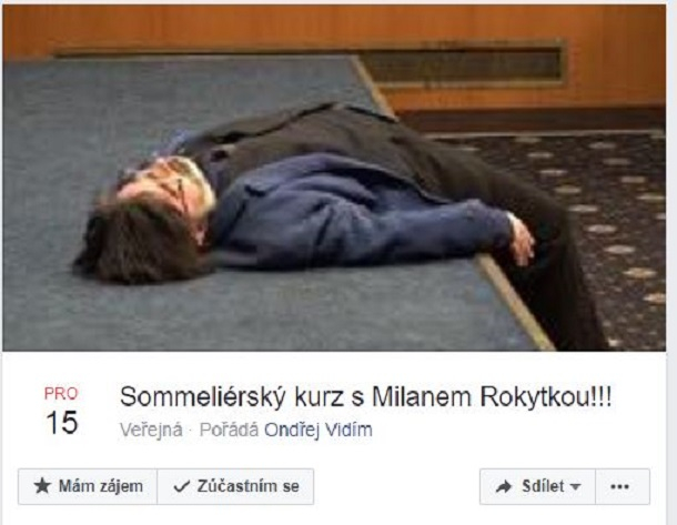 Poznej krásy vinných chutí pod dozorem zkušeného Milana Rokytky! Facebook se baví excesem komunistického politika. Poznej krásy vinných chutí pod dozorem zkušeného Milana Rokytky! Facebook se baví excesem komunistického politika.
