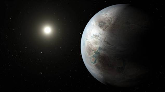 Kepler-452b v opticky precizní, ale jinak totálně vybájené umělecké fantazii