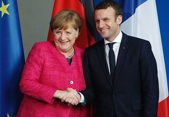 Mezi největší spojence Merkelové patří vedle předsedy evropské komise Junckera i nový prezident Francie Macron. S Evropskou unií na věčné časy a nikdy jinak.