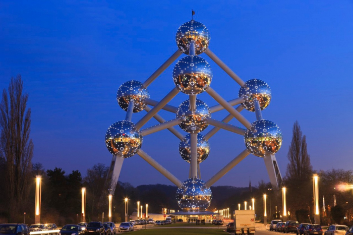 Takhle vypadá Atomium bez zásahu bruselských úředníků