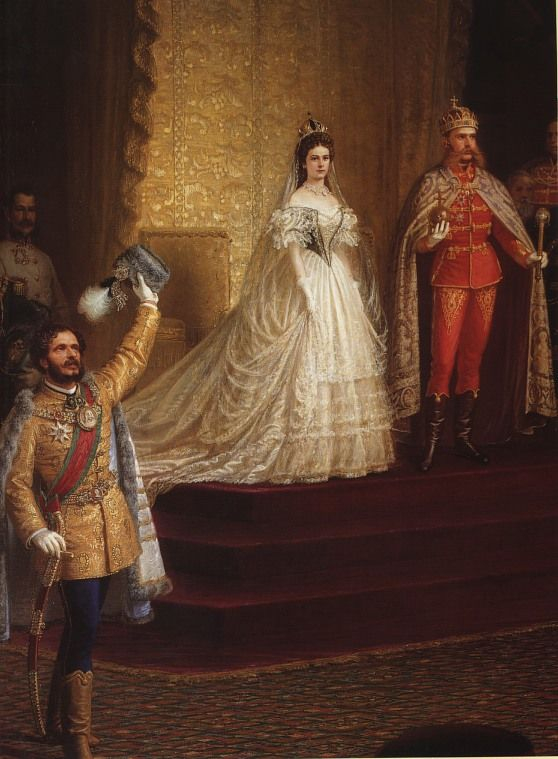 Svatba císařského páru byla pompézní událostí.