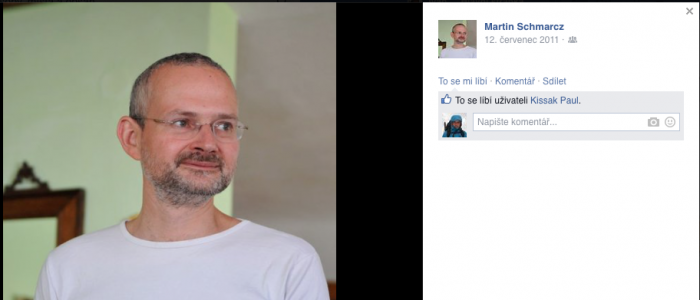 Martinův profil na FB