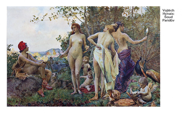 Na Hynaisově mytologickém obrazu z roku 1894 si Paris lačně a sexisticky prohlíží tři nahé bohyně v ponižujících pózách. Genderovým aktivistkám to nevadí?!