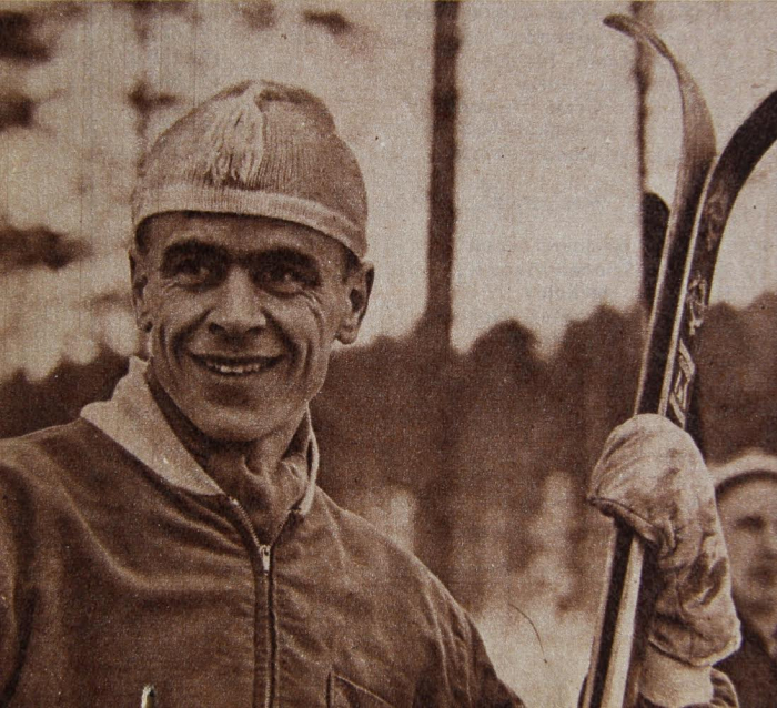 Väinö Huhtala na snímku ze zahájení běžkařské sezóny v Rovaniemi v říjnu 1963