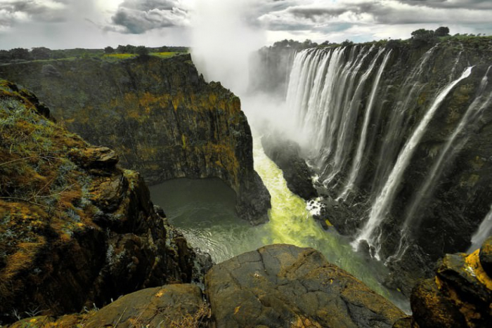 Viktoriiny vodopády v Zimbabwe