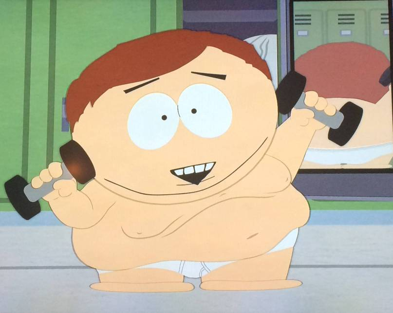 Cartman je jasný příklad obezity