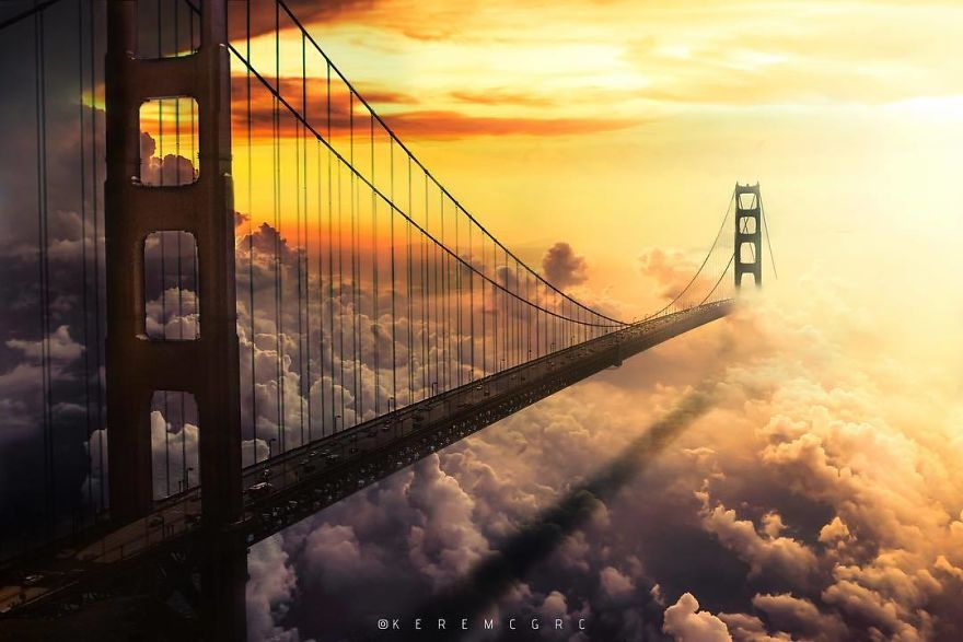 Most v oblacích