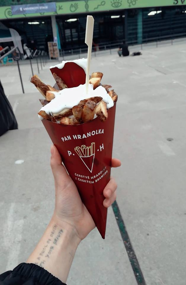 Pan Hranolka, o tom se na festivlau hodně mluvilo a legendy nelhaly - nejlepší hranolky na akci!
