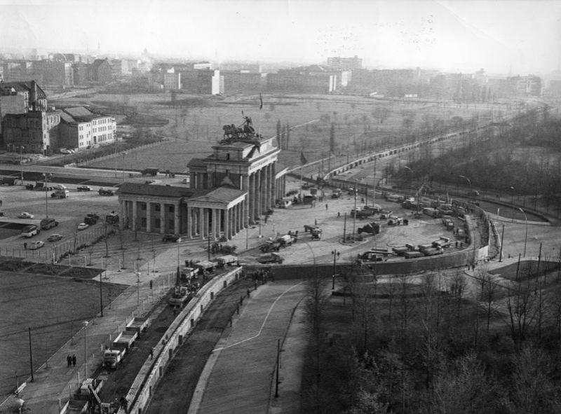 Berlín - letecký snímek z roku 1961