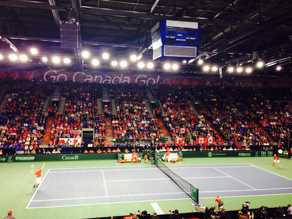 Davis Cup v Kanadě. I zde si získal tento turnaj značnou popularitu!
