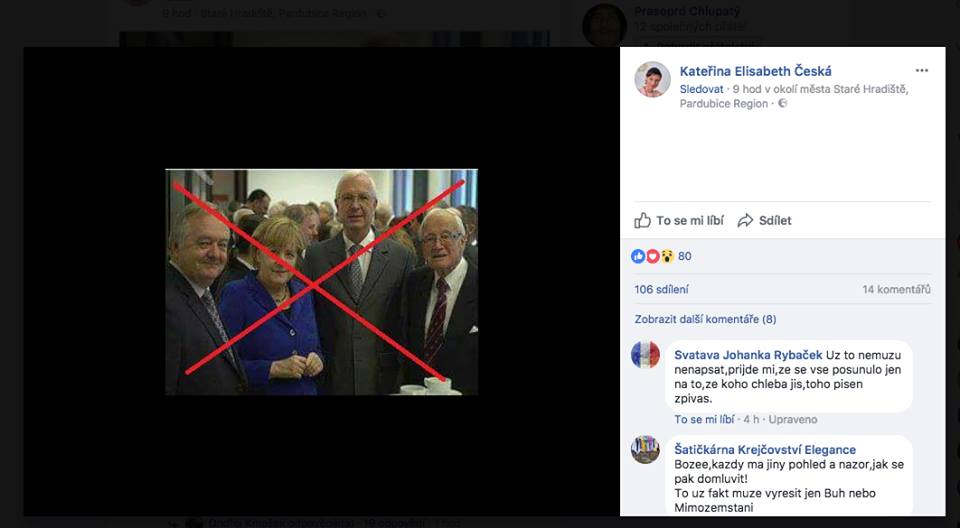Na internetu se objevila fotografie, kde je Jiří Drahoš vyfocen s Angelou Merkelovou