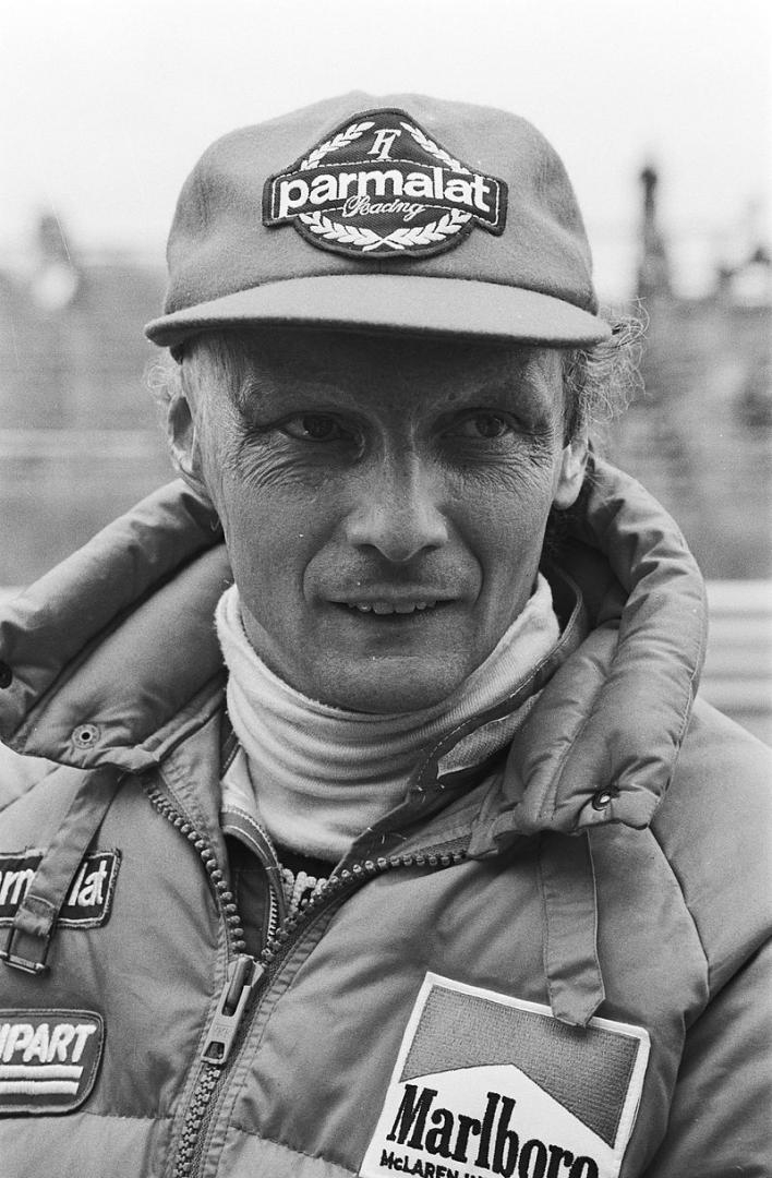 Niki Lauda při Velké ceně Nizozemska v roce 1982.