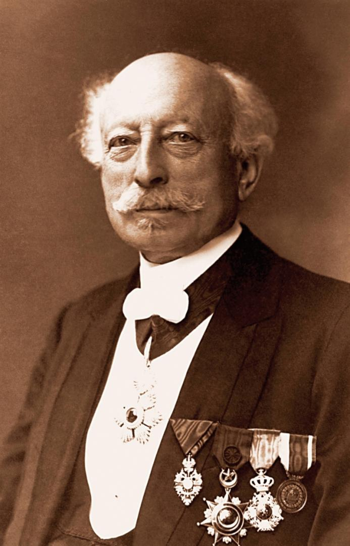Zakladatel sklárny Ludwig Moser.