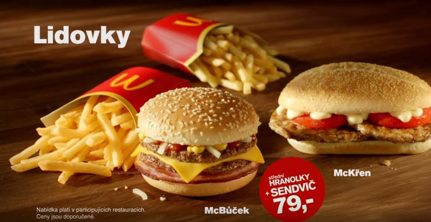 McDonald´s čas od času zkouší lokální kousky. Před časem jste v Česku mohli ochutnat McKřen a McBůček.