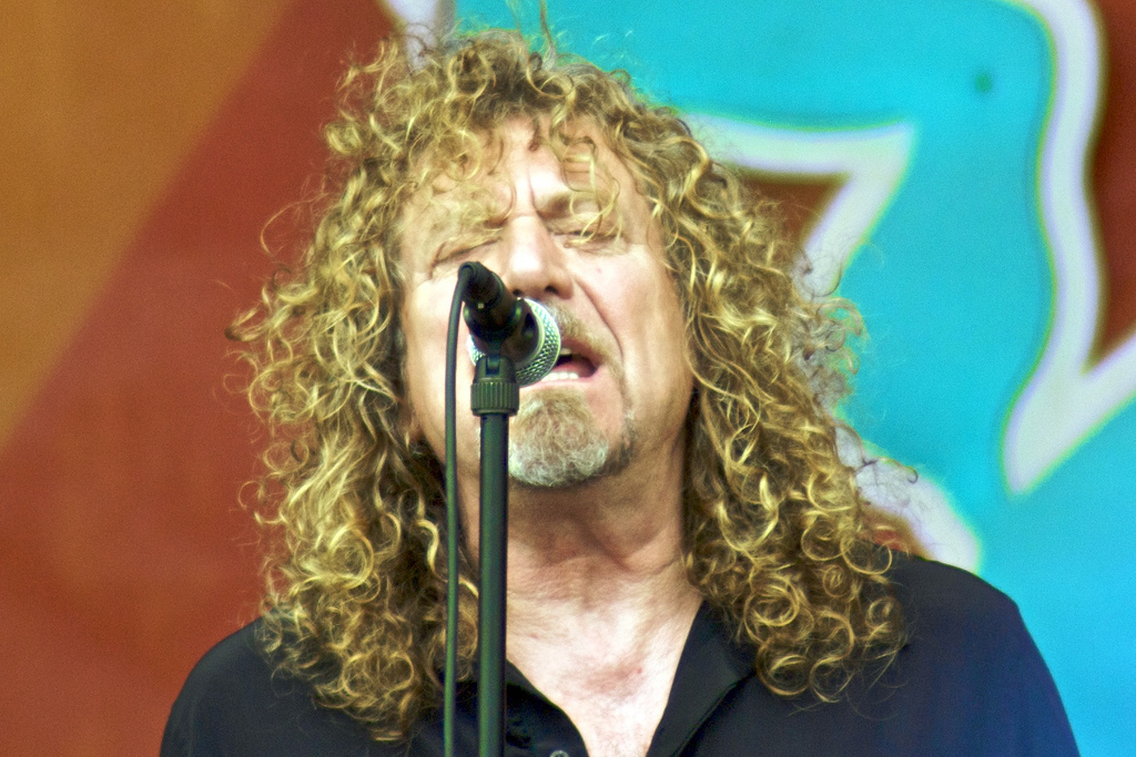 Robert Plant během New Orleans Jazz Festival v roce 2008.