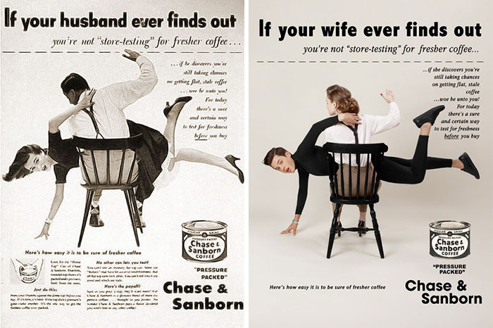 Americké plakáty z 50. a 60. let si na genderovou rovnost moc nehrály.