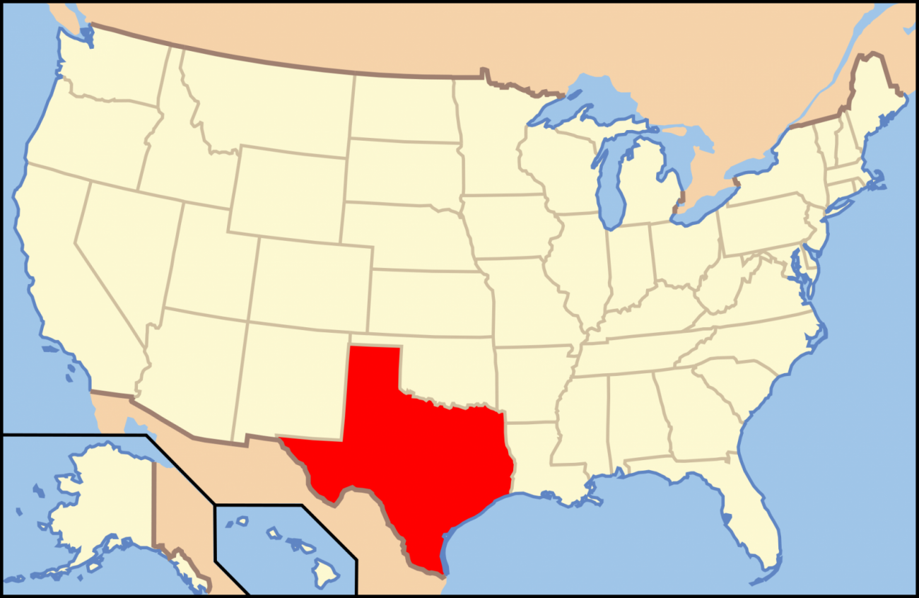 Území dnešního Texasu kdysi Mexiku skutečně patřilo.