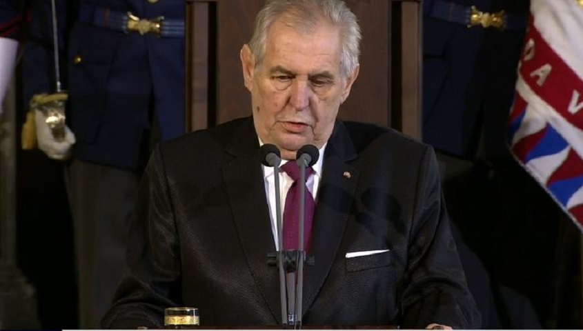 Miloš Zeman řečnil na inauguraci nepříjemně dlouho, točil dokola svá klasická témata.