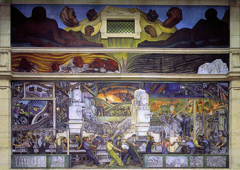  Nástěnná malba na Detroit Industry, North Wall