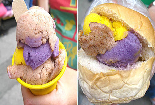 Zmrzlinový sendvič na Filipínách