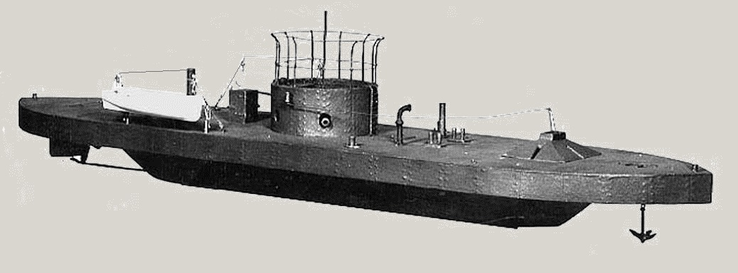 Model prvního monitoru na světě USS Monitor