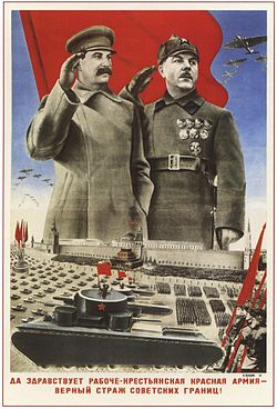 Propagandistický plakát Rudé armády