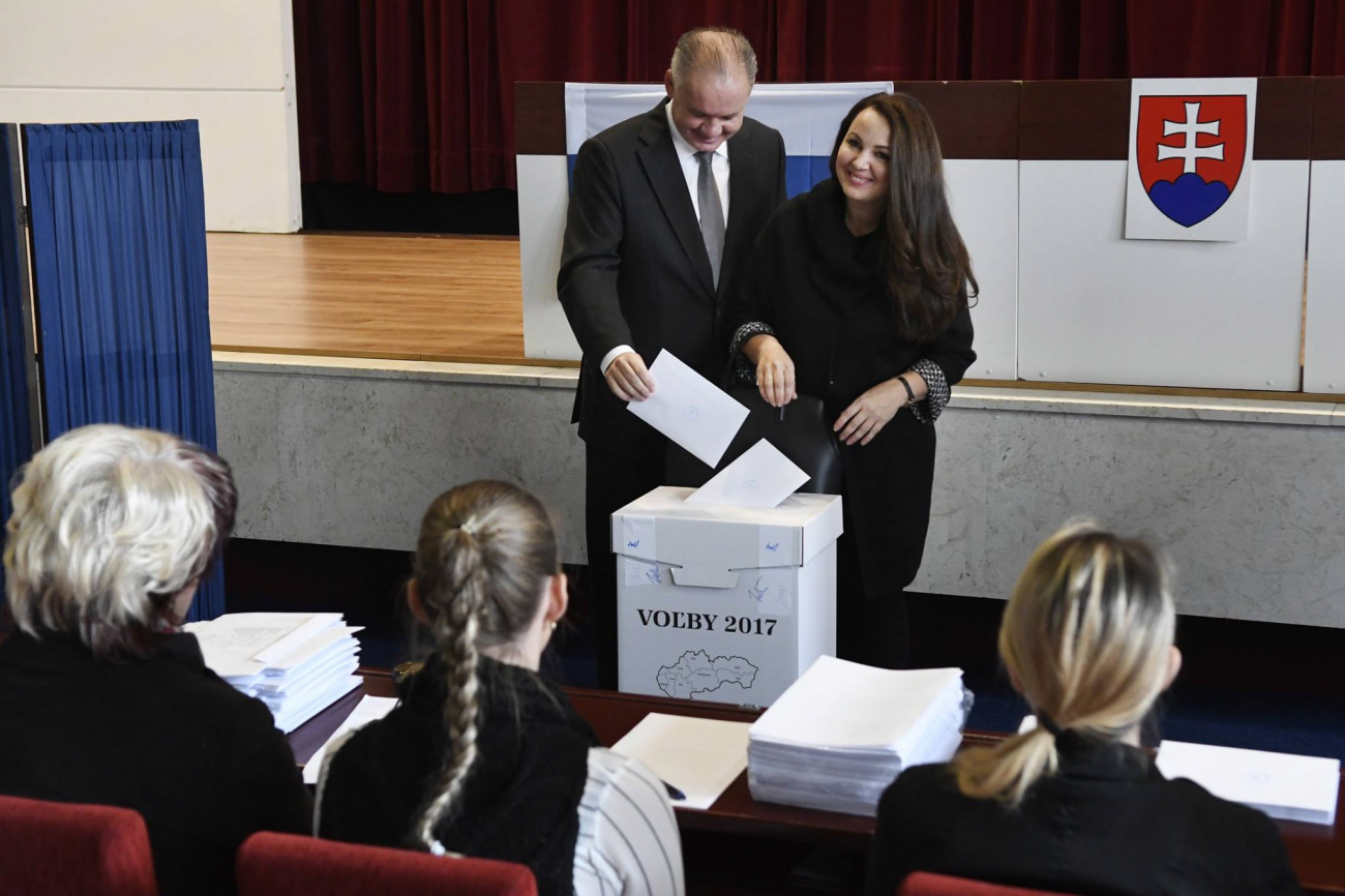 Slovenský prezident Andrej Kiska je dle svého vyjádření s výsledky voleb poměrně spokojen.