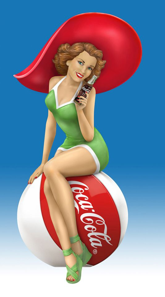 Coca Cola dříve používala k propagaci pouze pin-up styl.