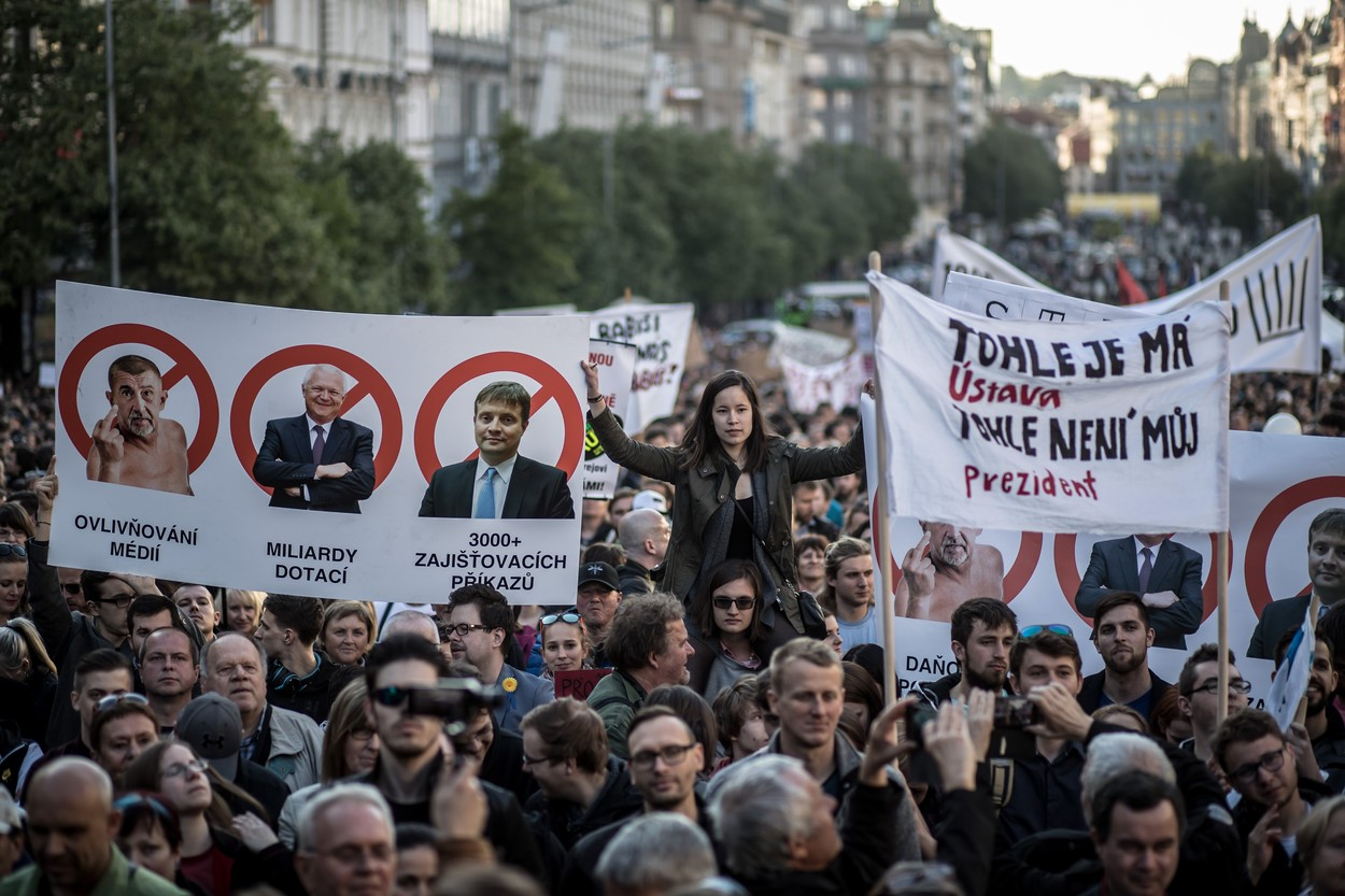 Jedny z největších demonstrací od listopadu 1989