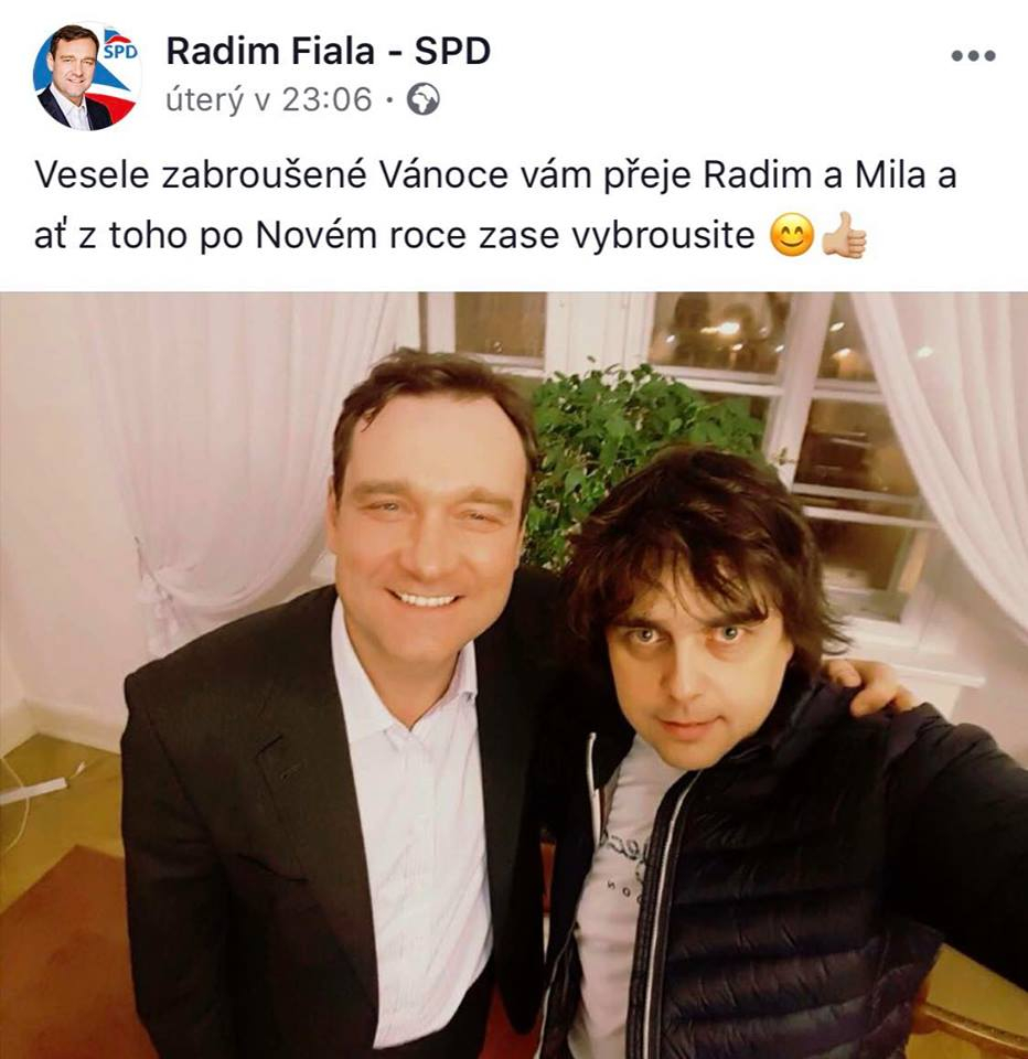 Radim Fiala a Miloslav Rozner přejí zabroušené Vánoce.