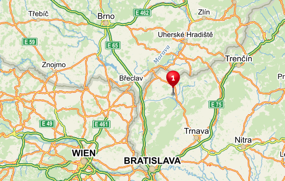 Senica nad Myjavou, odkud přišlo před sto lety do Prahy s mým dědou jméno "Brezina".