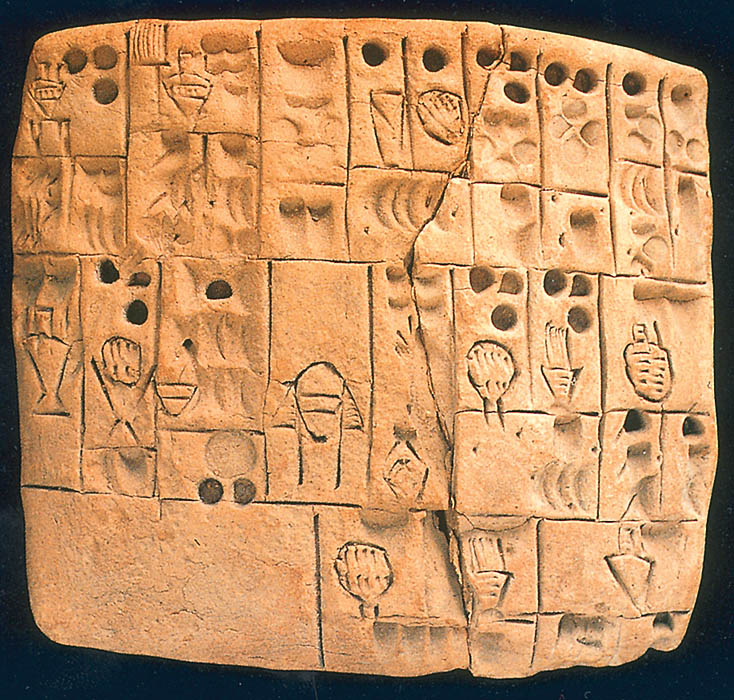 Záznam o rozdělování piva a chlebových placek, 4. tis. př.n.l.